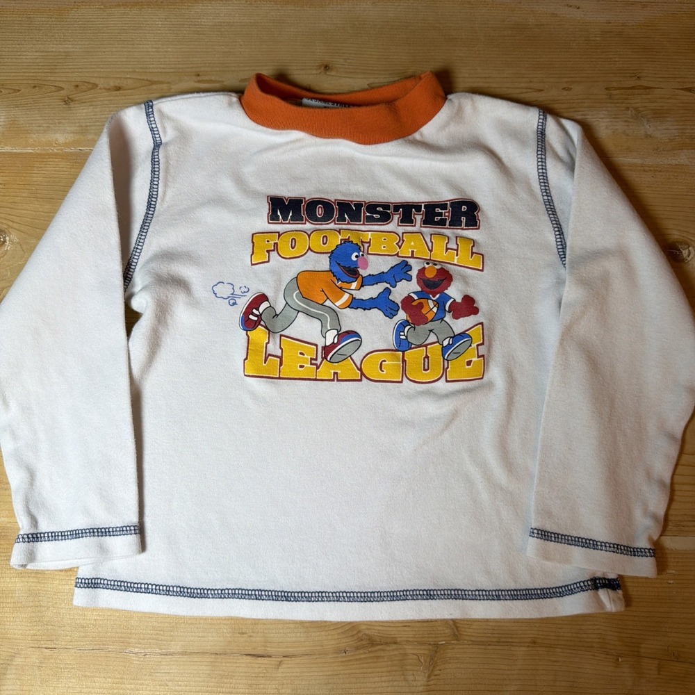 RARE Sesame Street by Nannette Elmo‎ & Grover Long Sleeve Top (4T)